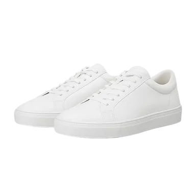 White leather sneakers